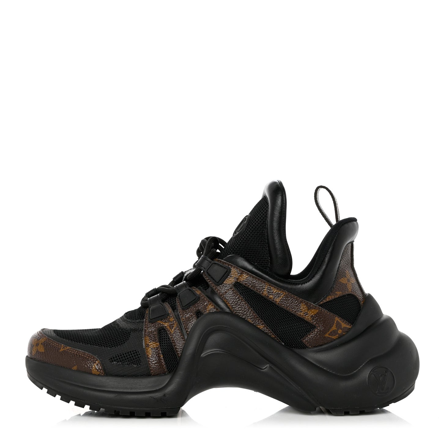 Calfskin Patent Monogram LV Archlight Sneakers 40 Black