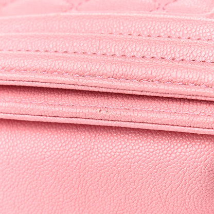 Chanel Caviar Quilted Medium Boy Flap Pink 17 of 18