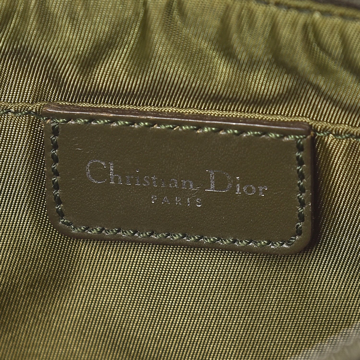 Christian Dior Monogram Shoulder Bag Pochette Green 8 of 11
