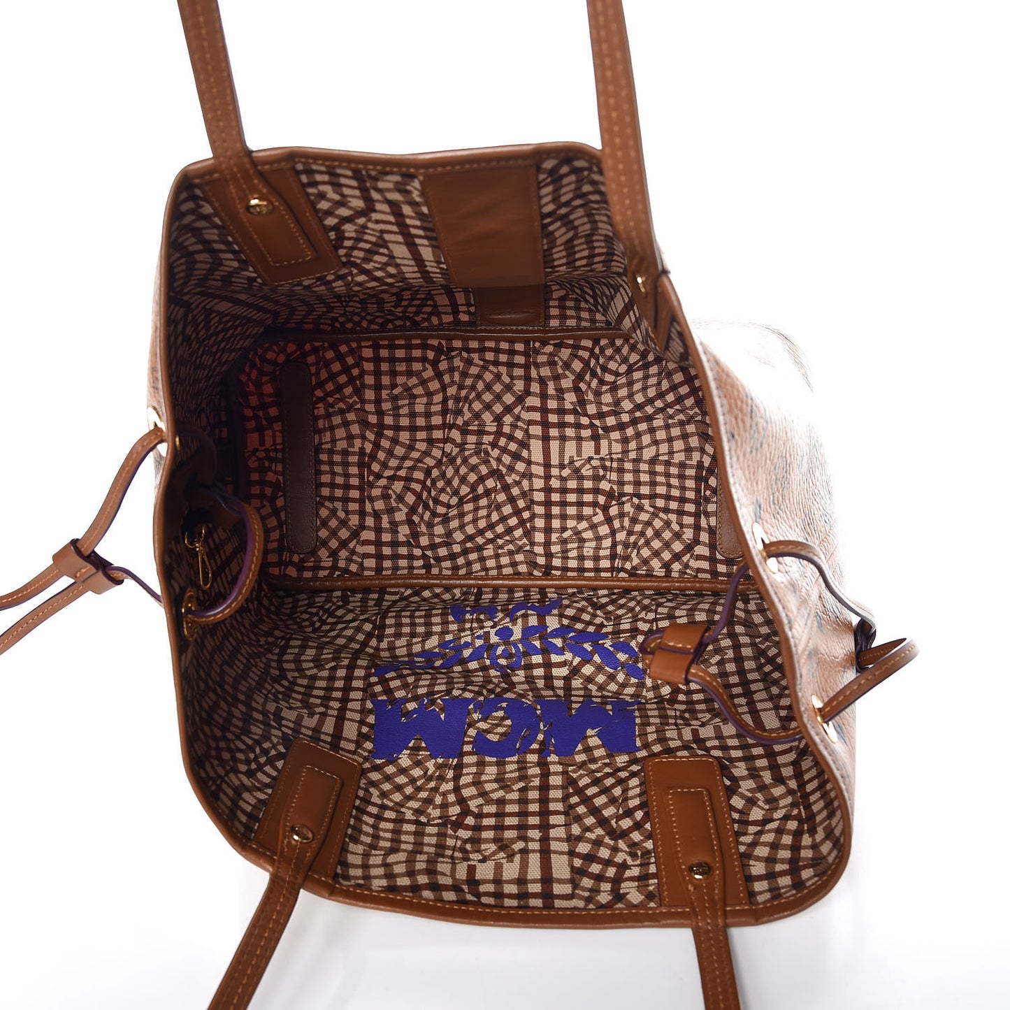 Visetos Medium Liz Reversible Shopper Tote Cognac