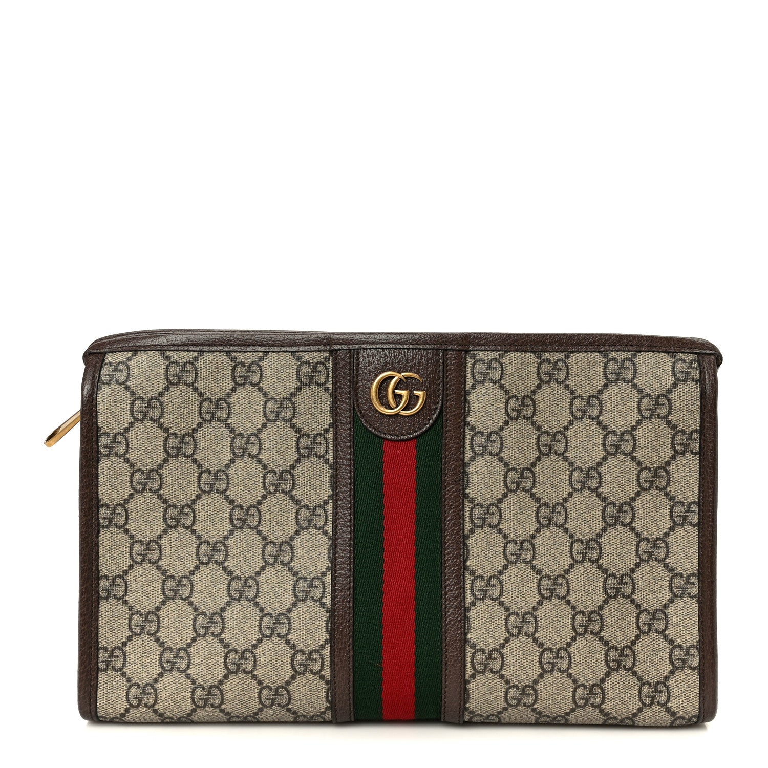 Gucci GG Supreme Monogram Web Ophidia GG Toiletry Case Beige New Acero 1 of 10