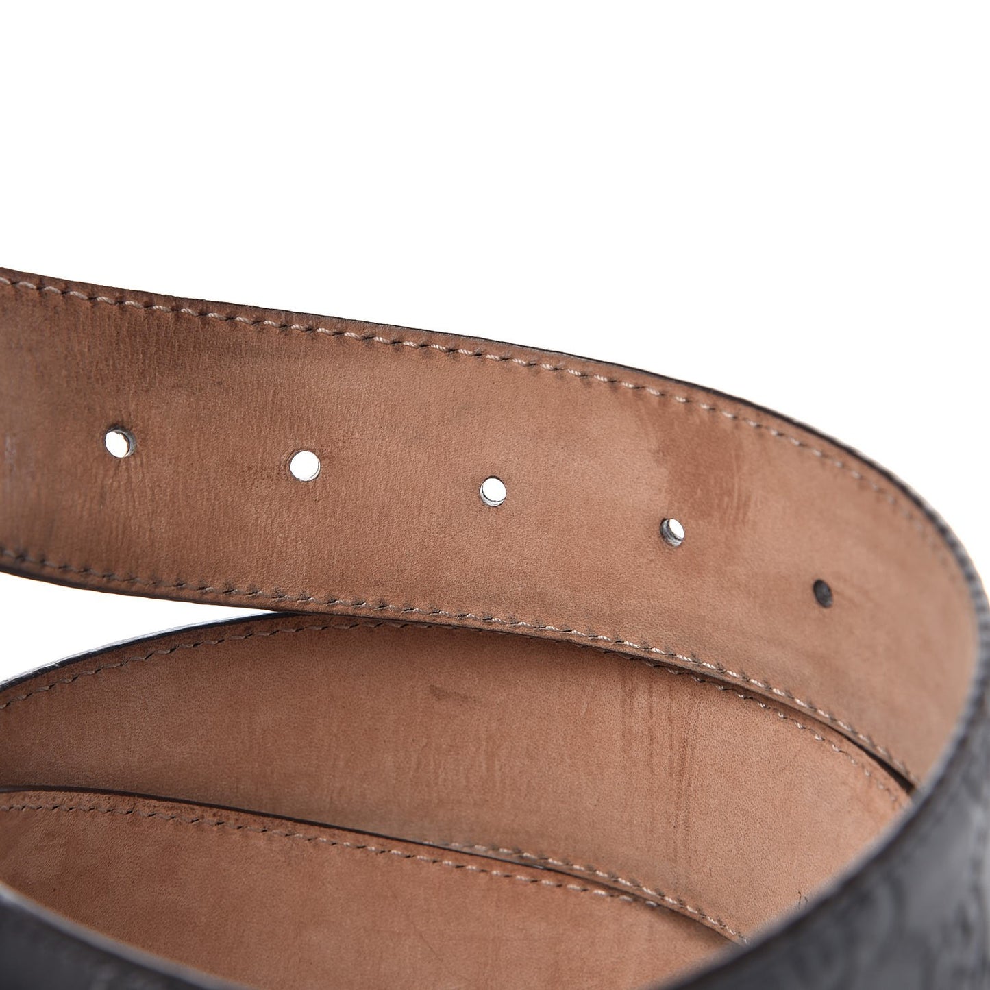 Guccissima Interlocking G Belt 100 40 Grey