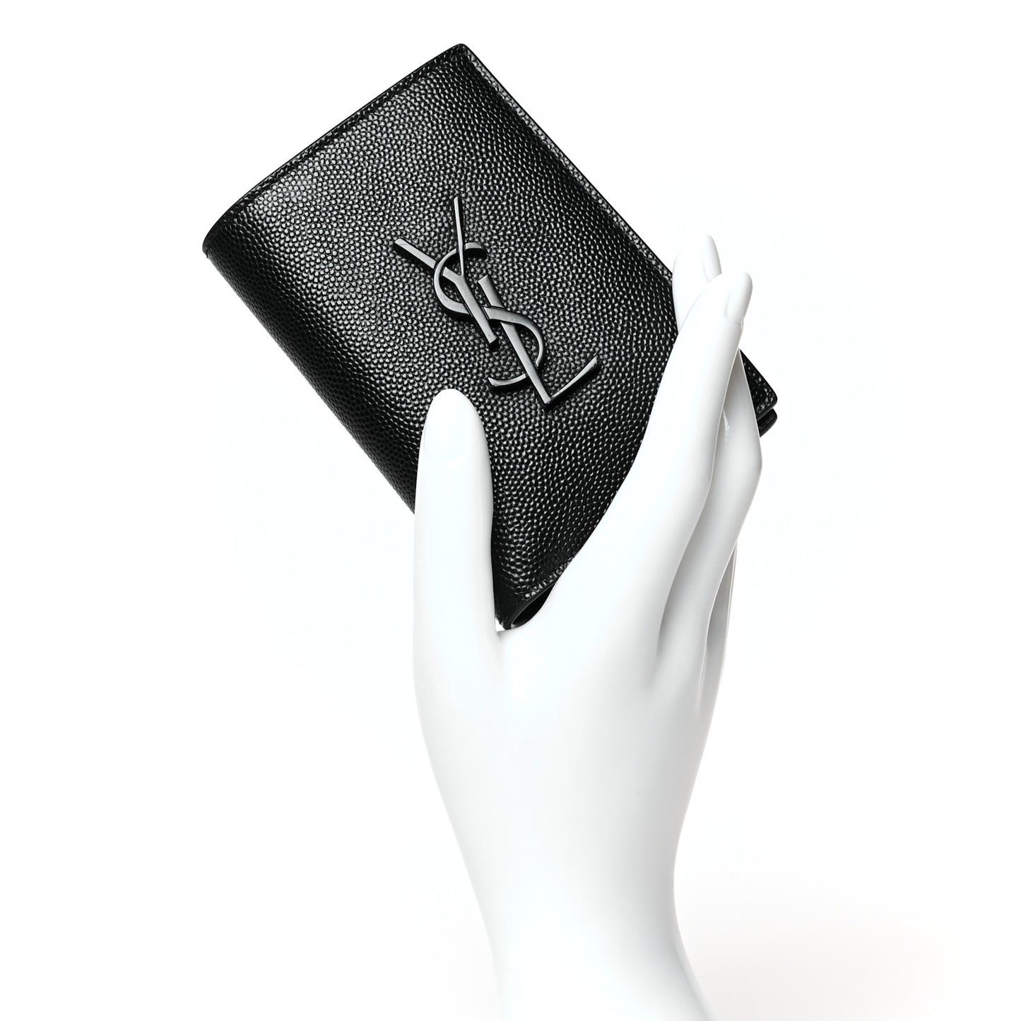Grain De Poudre Monogram Bi-Fold Wallet Black