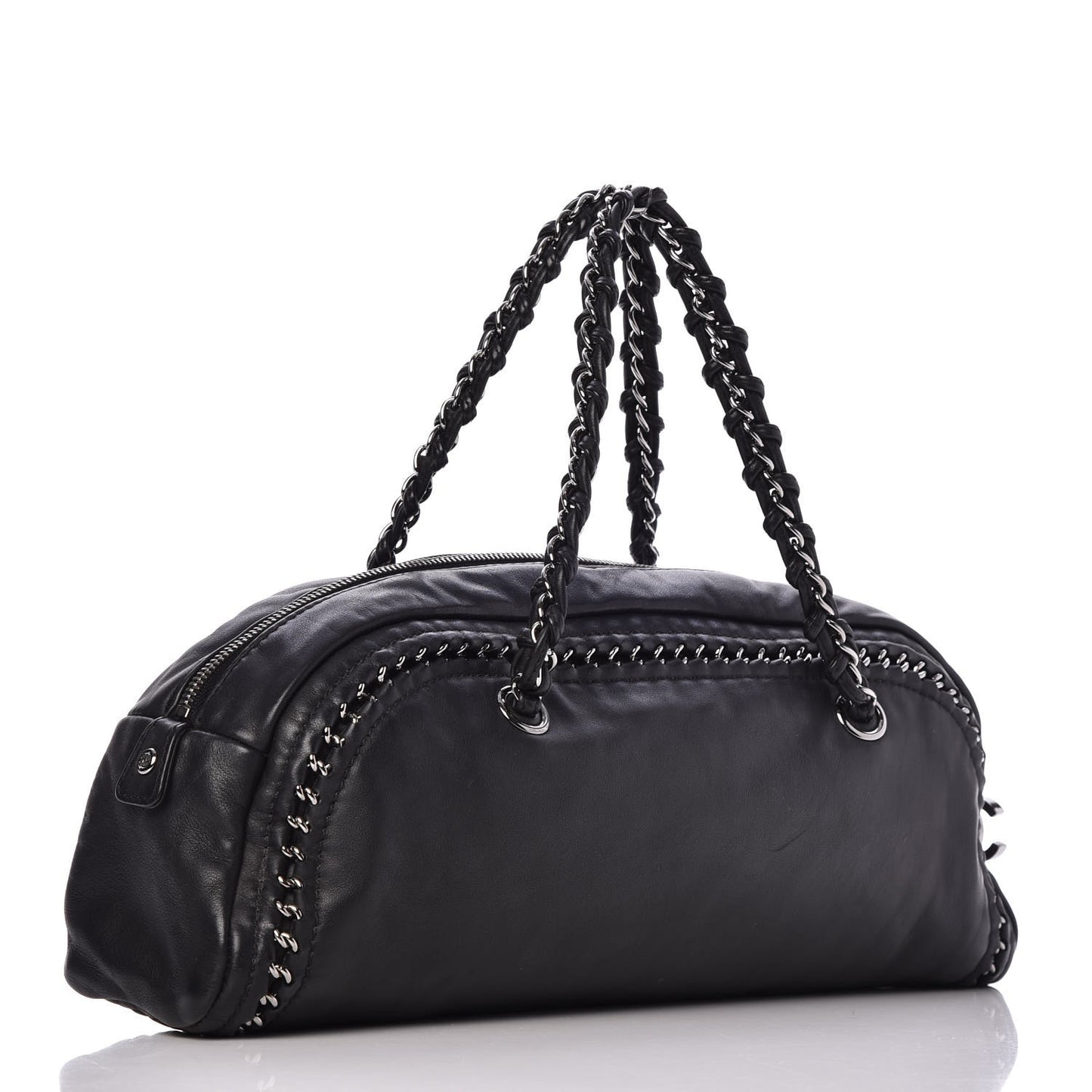 Smooth Calfskin Petit Luxe Ligne Bowler Black