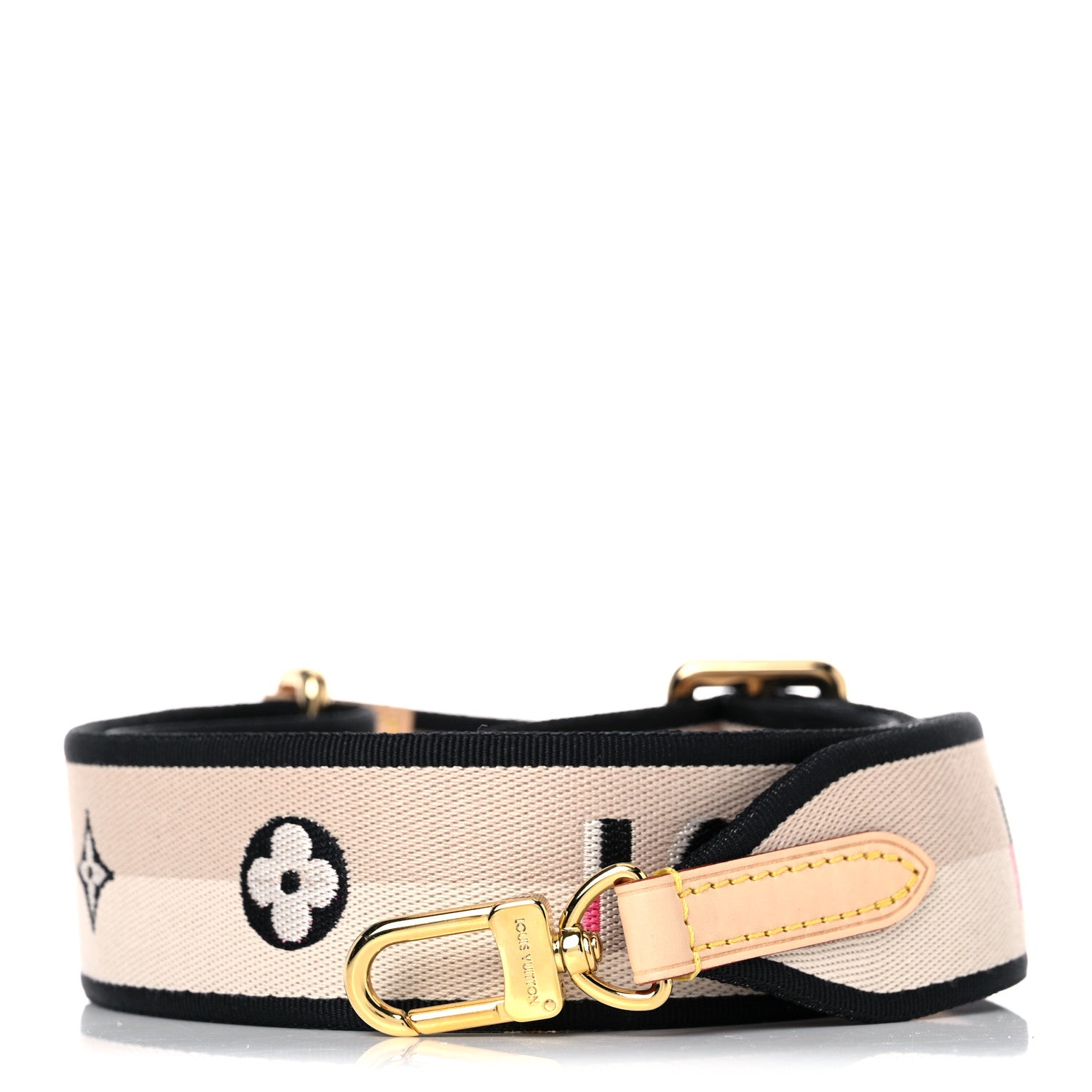 Louis Vuitton Jacquard Speedy Bandouliere 20 Shoulder Strap Black 1 of 8