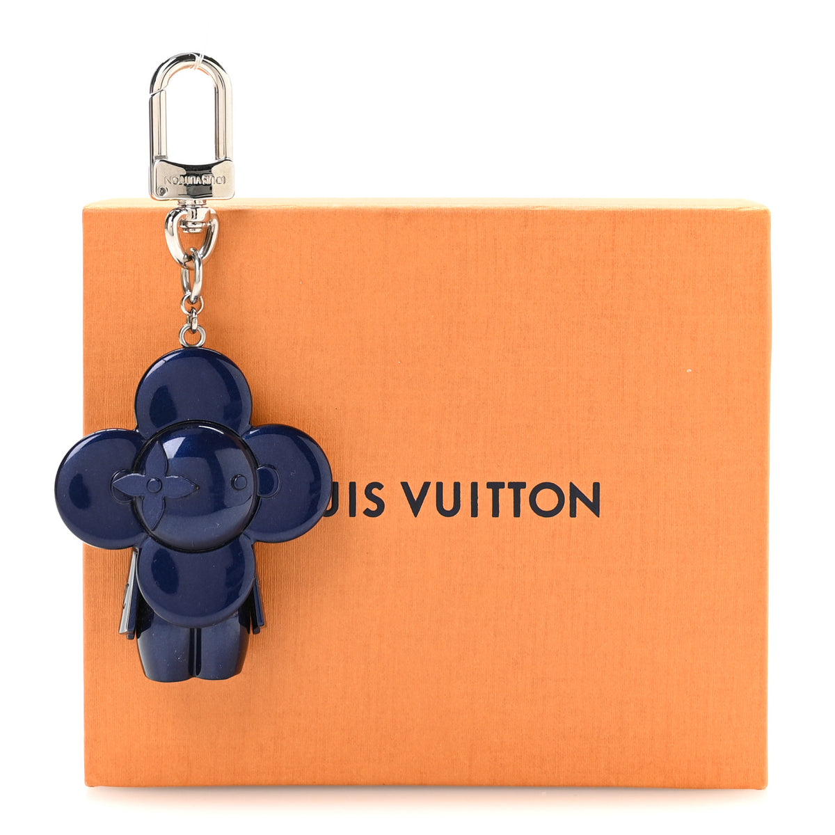 Louis Vuitton Metal Vivienne Bag Charm Key Holder Blue Marine 4 of 4