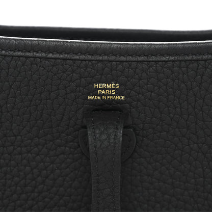 Hermes Taurillon Clemence Evelyne TPM Black 6 of 10