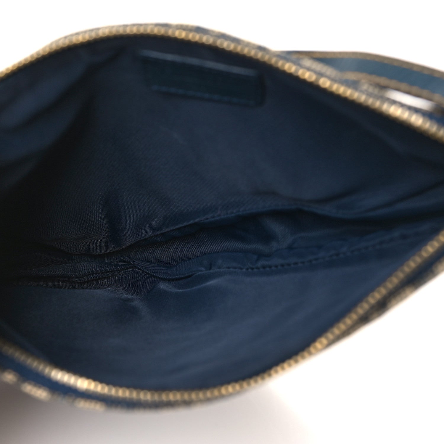 Christian Dior Monogram Mini Saddle Pochette Navy 5 of 11