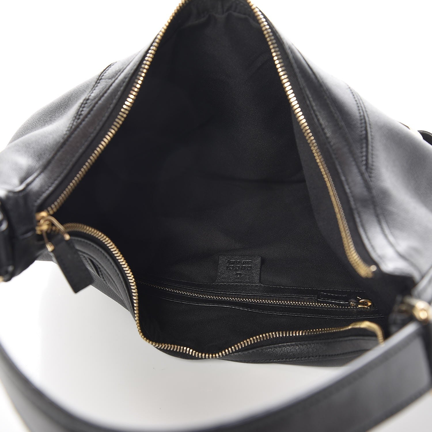 Gucci Calfskin Horsebit Chain Hobo Black 5 of 7