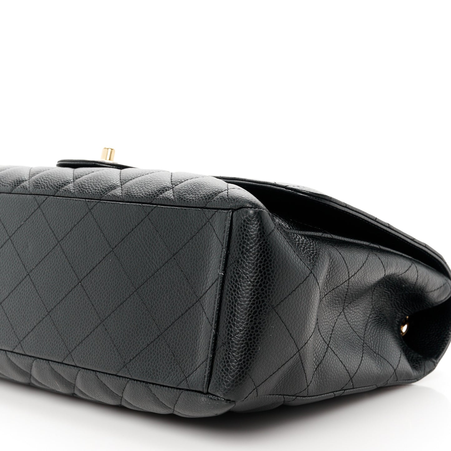 Caviar Quilted Maxi Single Flap Black