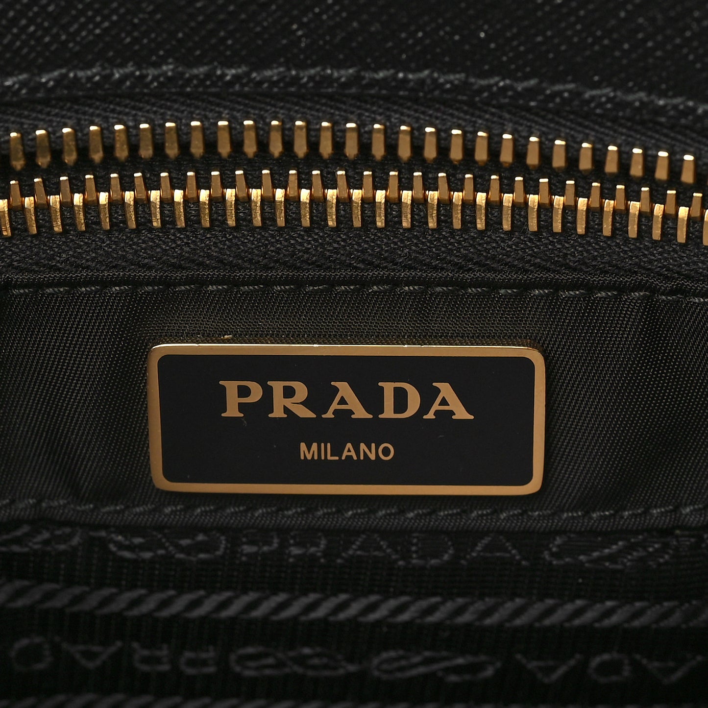 Tessuto Nylon Logo Tote Black