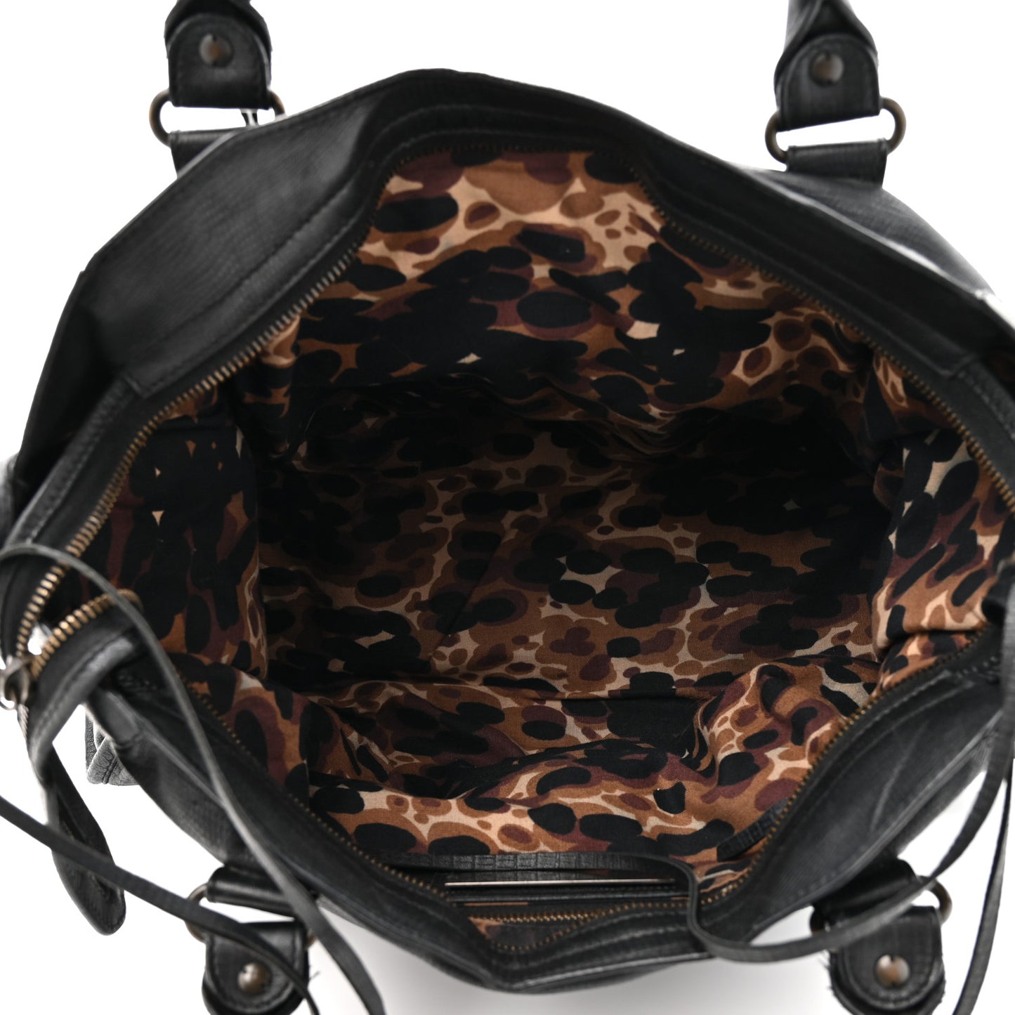 Calfskin Lizard Embossed Classic Hardware City Black