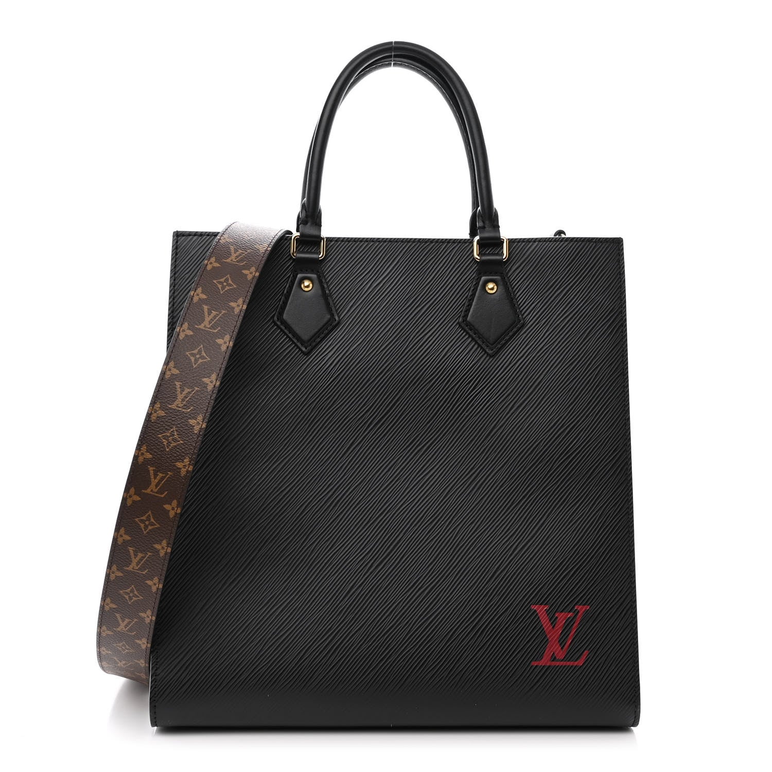 Louis Vuitton Epi Sac Plat PM Black 1 of 10