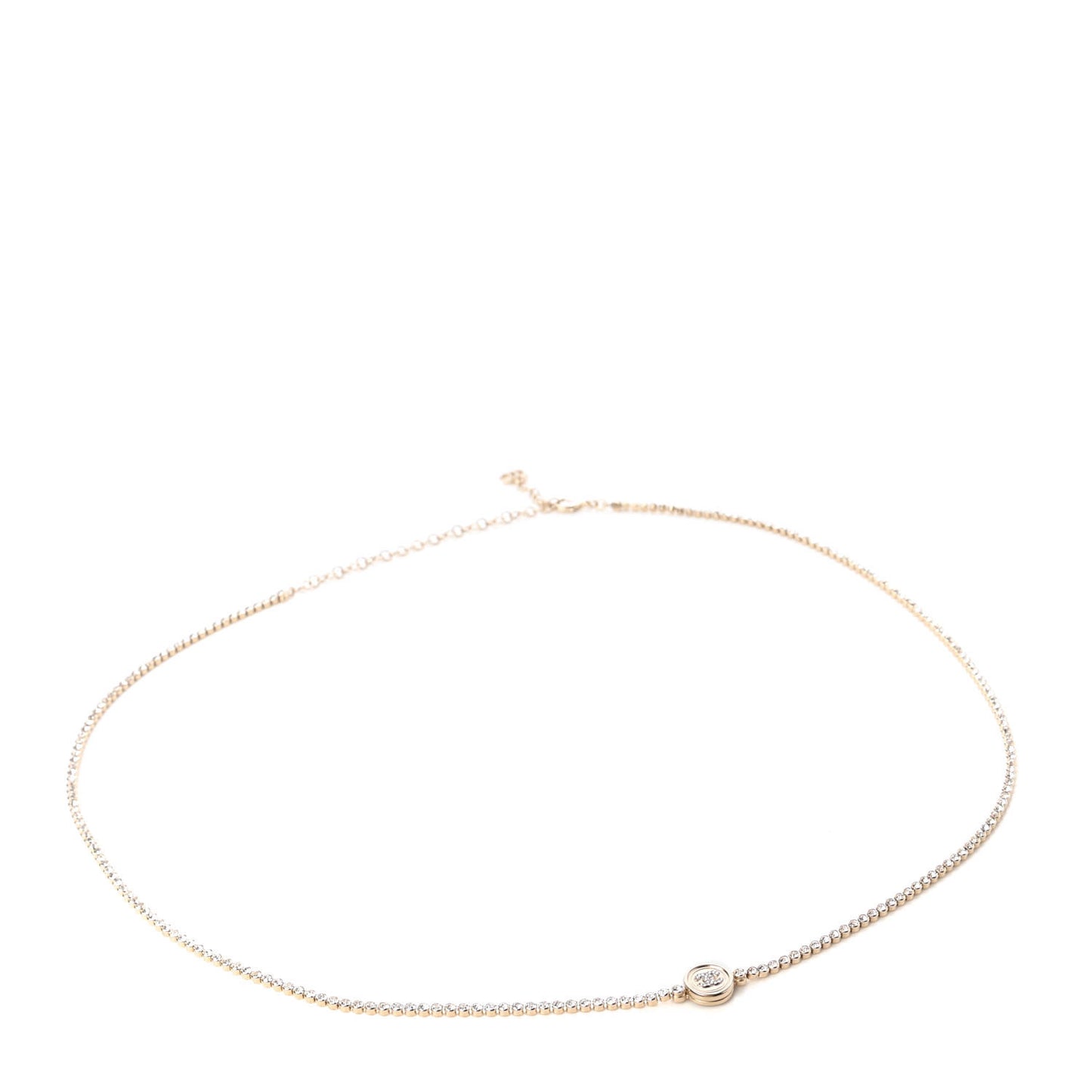 Crystal CC Chain Belt Gold