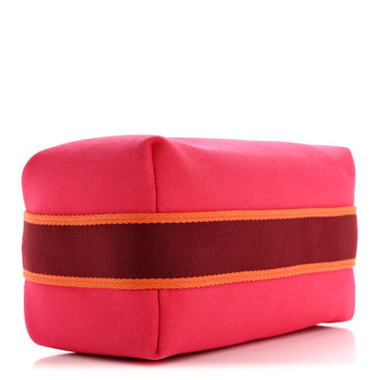Hermes Canvas Small Bride-A-Brac Pouch Hibiscus 4 of 9