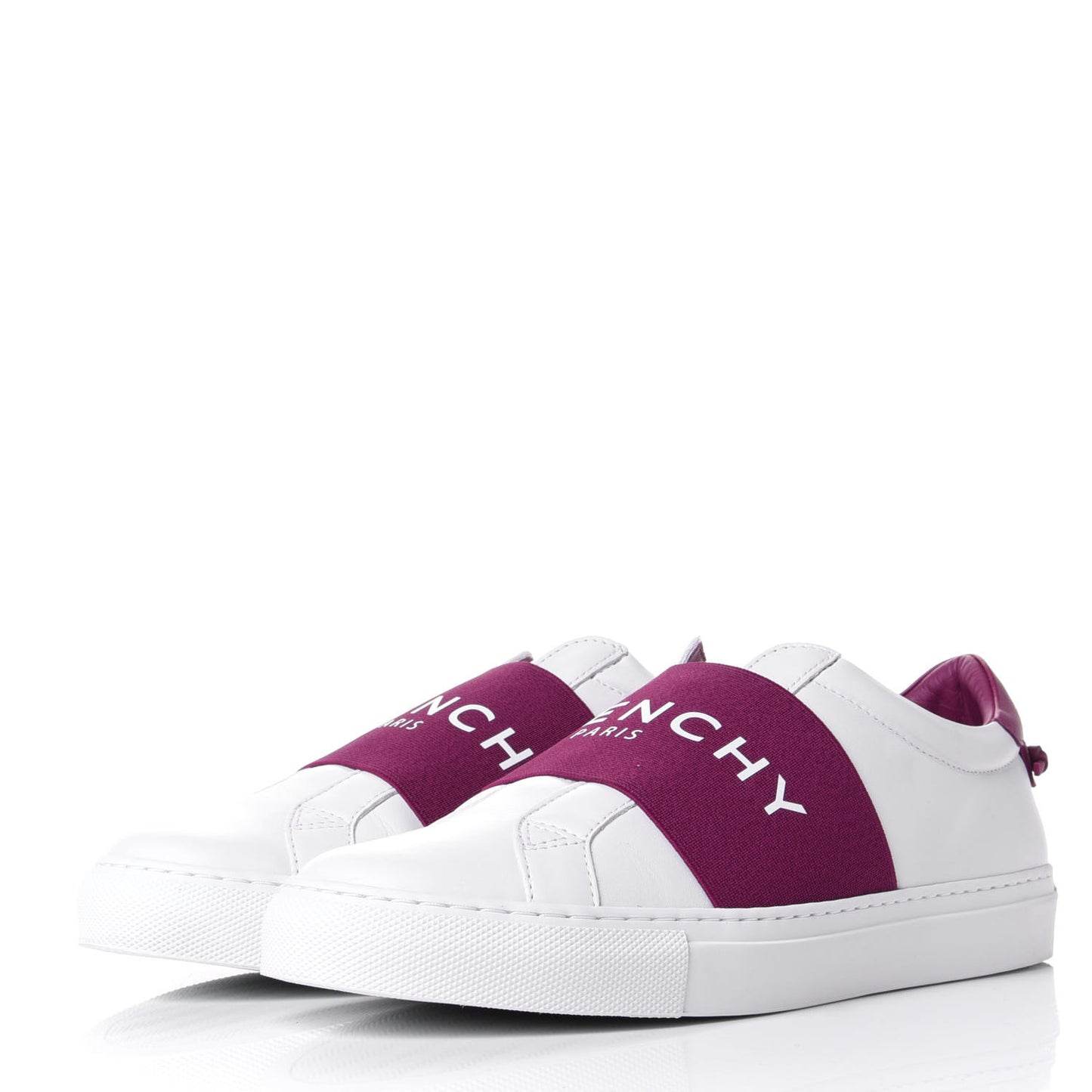Calfskin Band Logo Womens Urban Street Sneakers 39 Orchid Purple