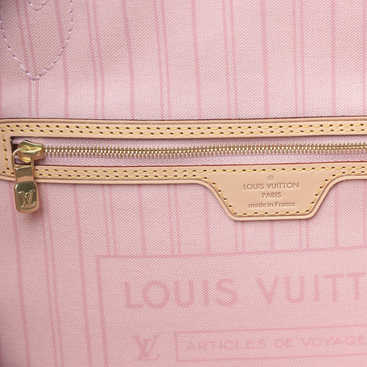 Damier Azur Neo Neverfull MM Rose Ballerine