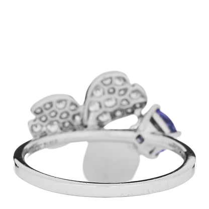 Tiffany Platinum Diamond Tanzanite Paper Flowers Ring 54 7 4 of 6