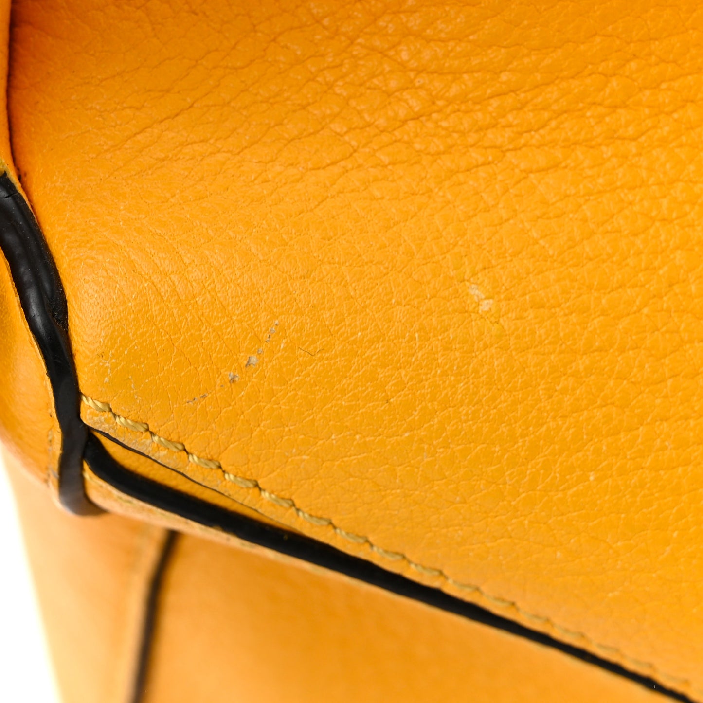 Grained Calfskin Small Puzzle Bag Narcisus Yellow