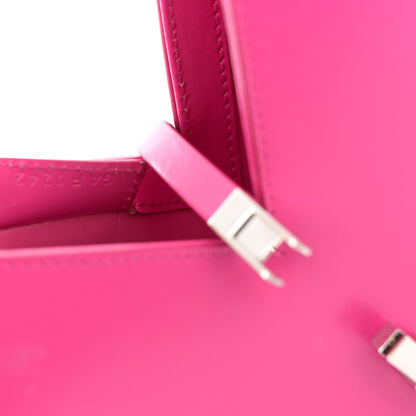 Givenchy Box Calfskin Mini Cut Out Shoulder Bag Neon Pink 11 of 12