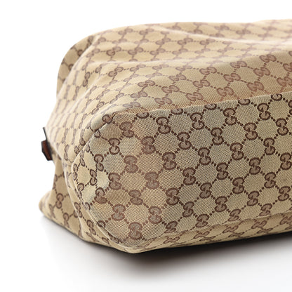 Gucci Monogram Large Horsebit Chain Hobo Brown 8 of 12