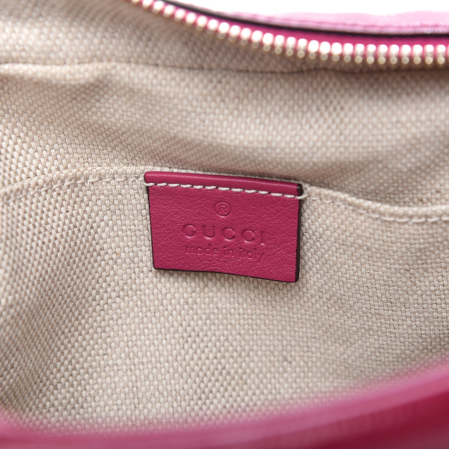Gucci Soft Patent Small Soho Disco Bag Bright Bougainvillea 8 of 9