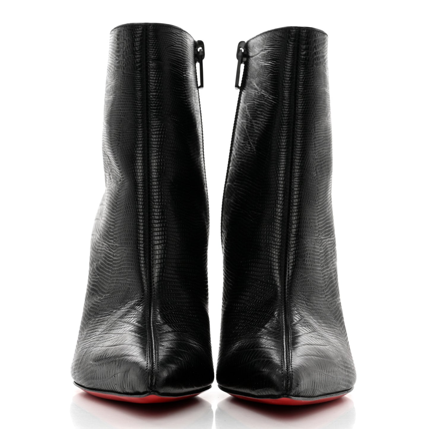 Calfskin Lizard Embossed So Kate Booty 85 Ankle Boots 36 Black