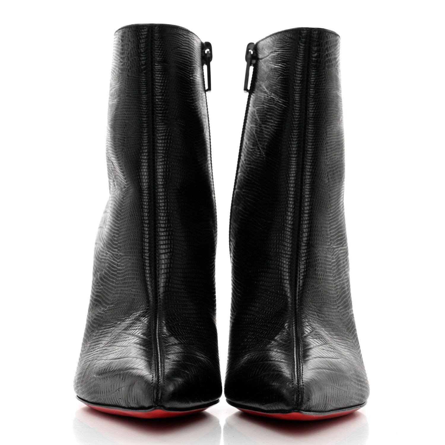 Christian Louboutin Calfskin Lizard Embossed So Kate Booty 85 Ankle Boots 36 Black 2 of 10