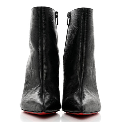 Christian Louboutin Calfskin Lizard Embossed So Kate Booty 85 Ankle Boots 36 Black 2 of 10