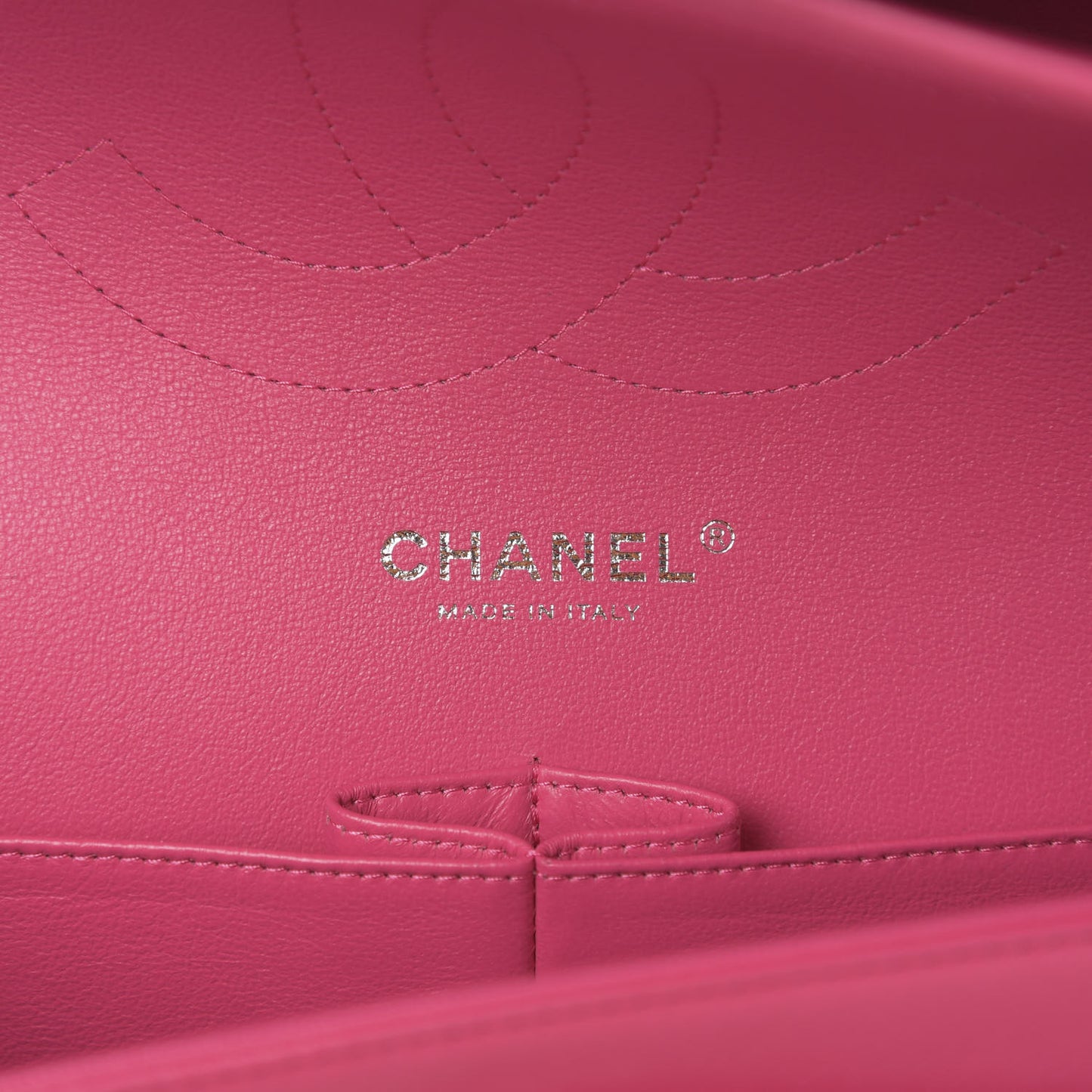 Lambskin Quilted Jumbo Double Flap Dark Pink