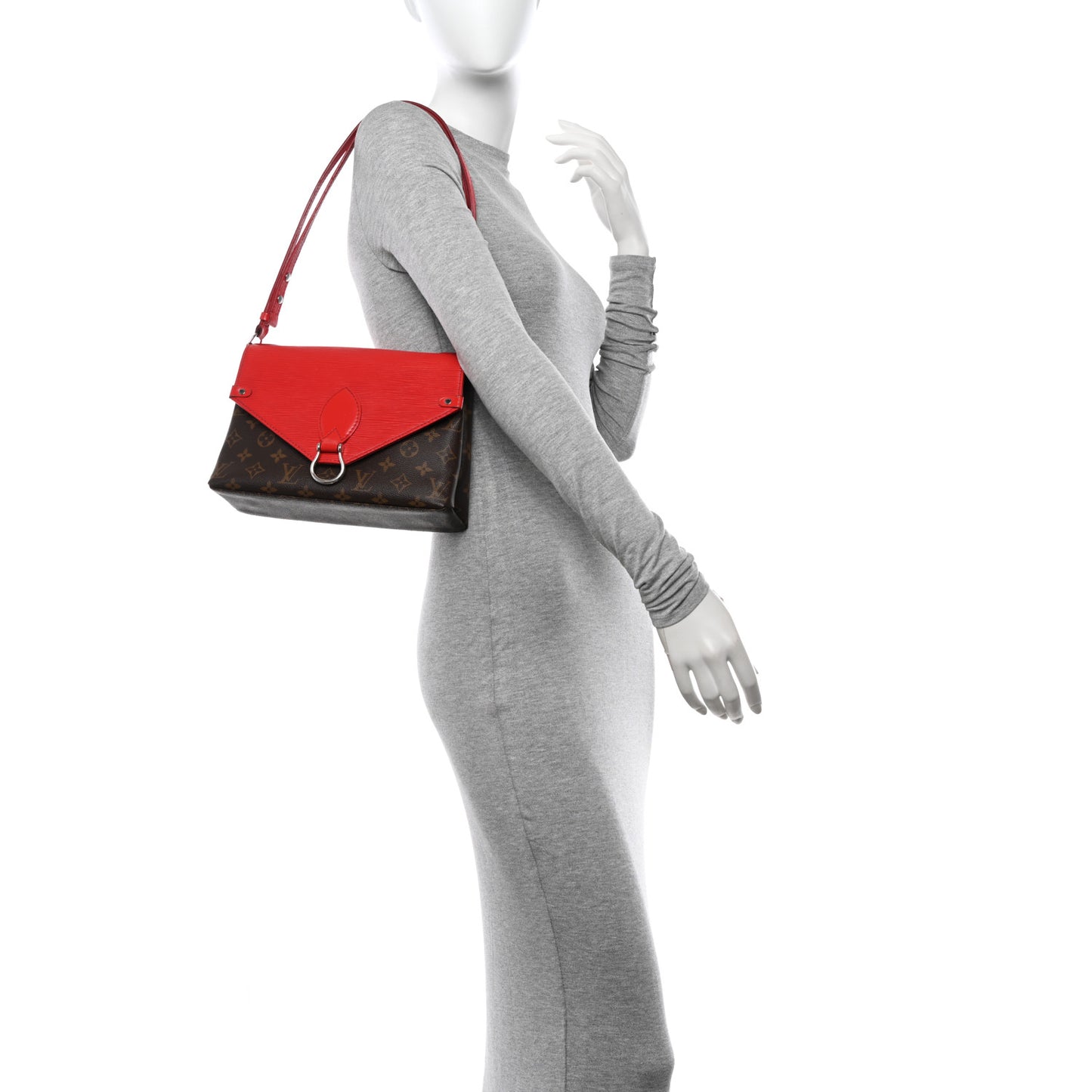 Monogram Epi Saint Michel Coquelicot