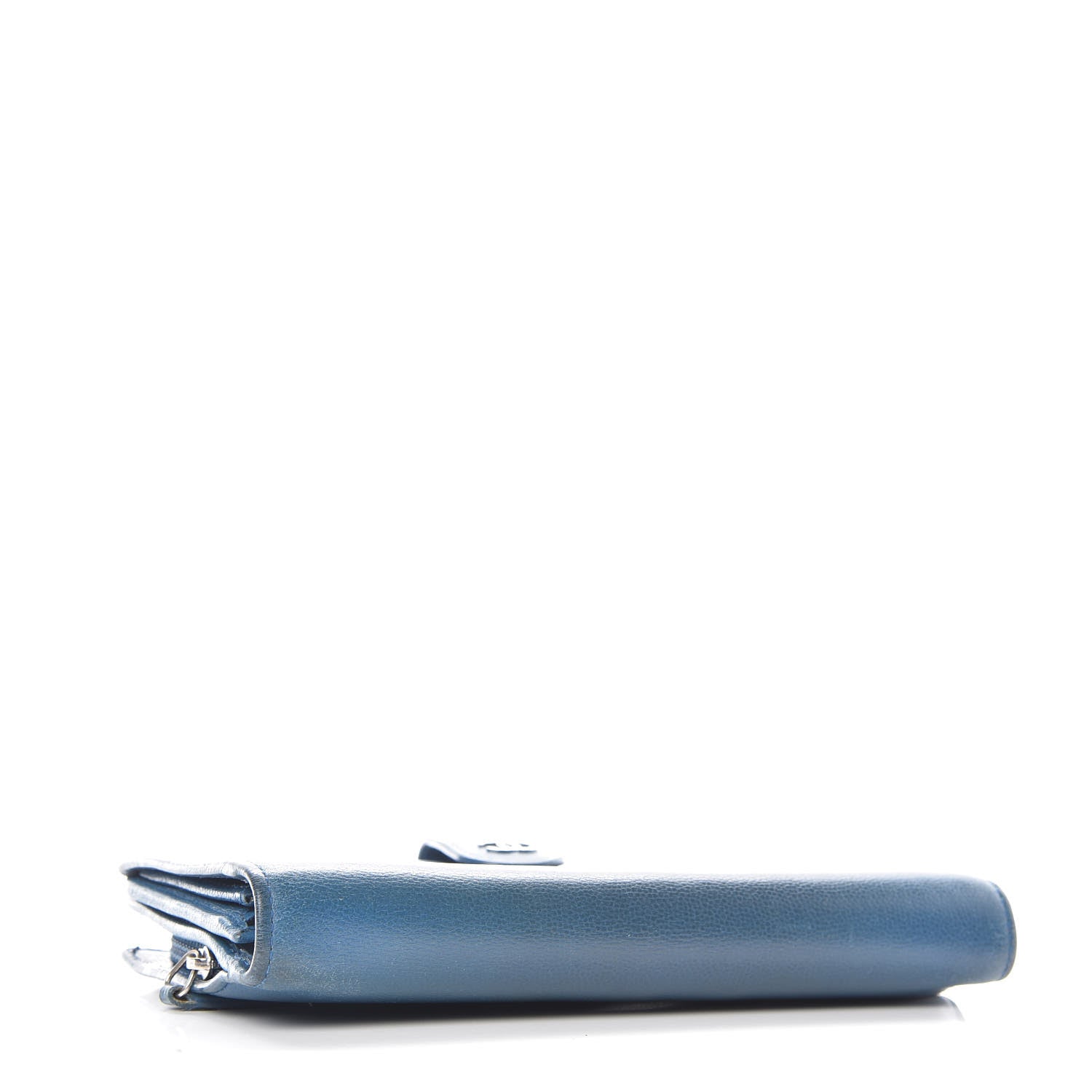 Chanel Caviar Sevruga French Wallet Blue 4 of 21