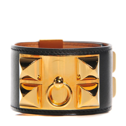 Hermes Chamonix Collier De Chien CDC Bracelet Small Black 1 of 7