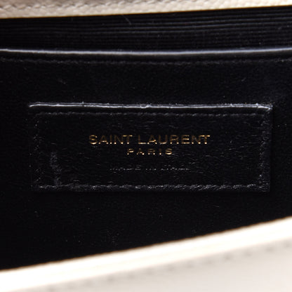 Saint Laurent Grain De Poudre Small Monogram Kate Satchel Crema Soft 6 of 12