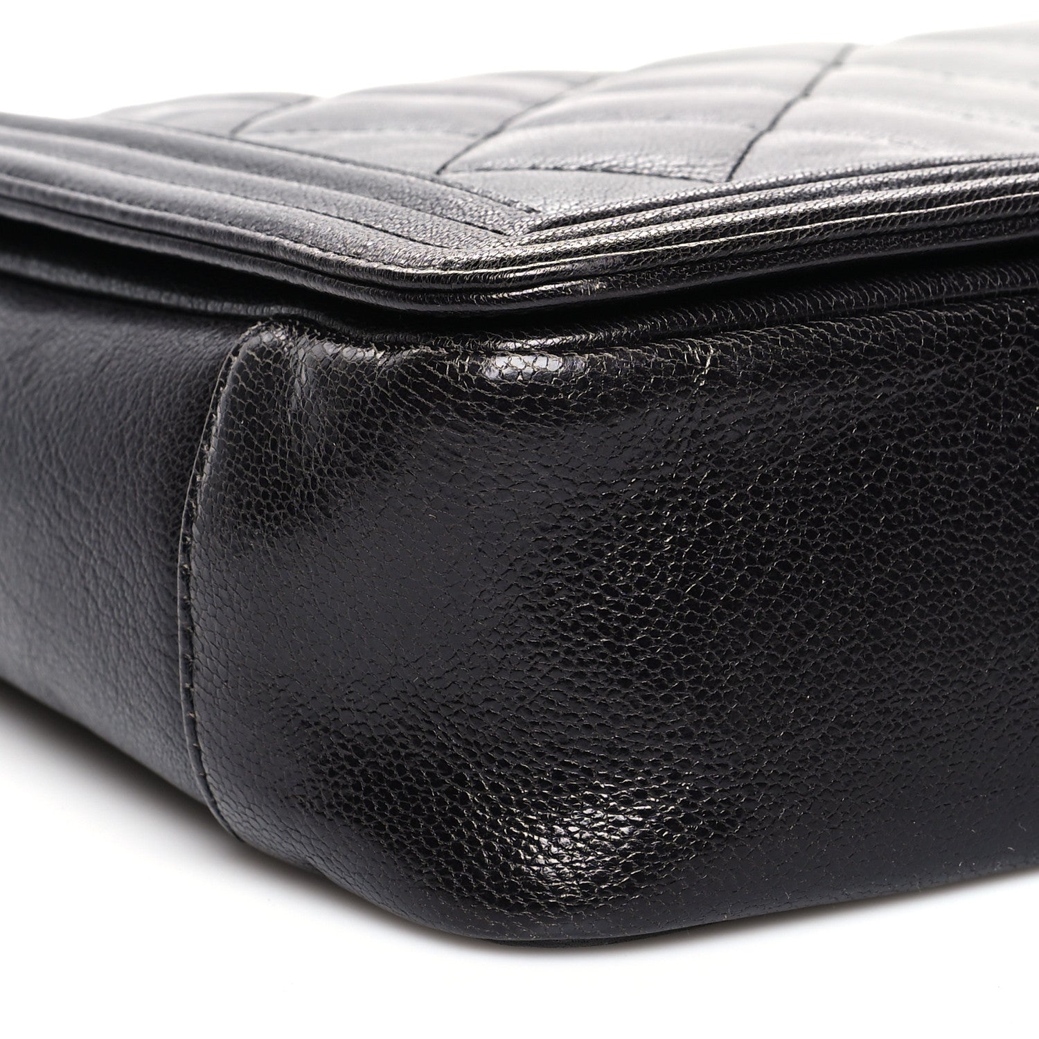 Chanel Goatskin Ombre Faded Quilted Large Boy Flap Grey 9 of 13