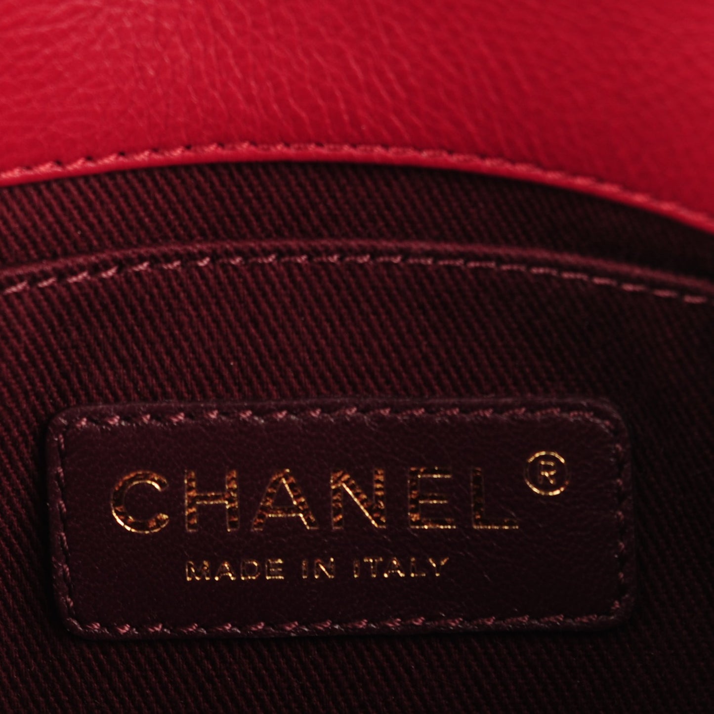 Calfskin Quilted Mini Urban Day Flap Red