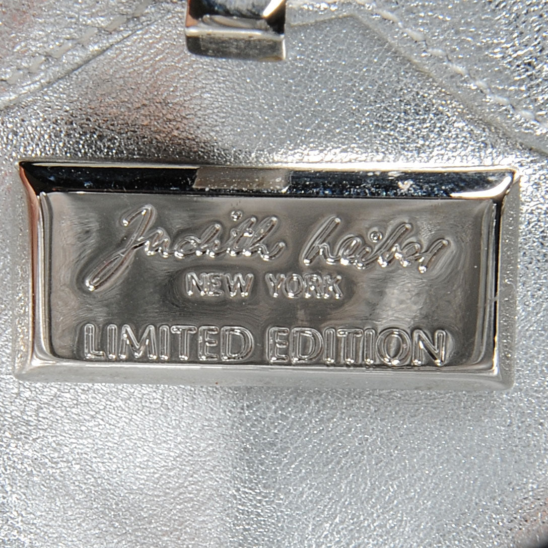 Judith Leiber Crystal Clamshell Minaudiere Evening Bag Clutch 7 of 7
