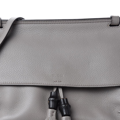 Gucci Cellarius Calfskin Medium Bamboo Daily Flap Shoulder Bag Storm Grey 11 of 11