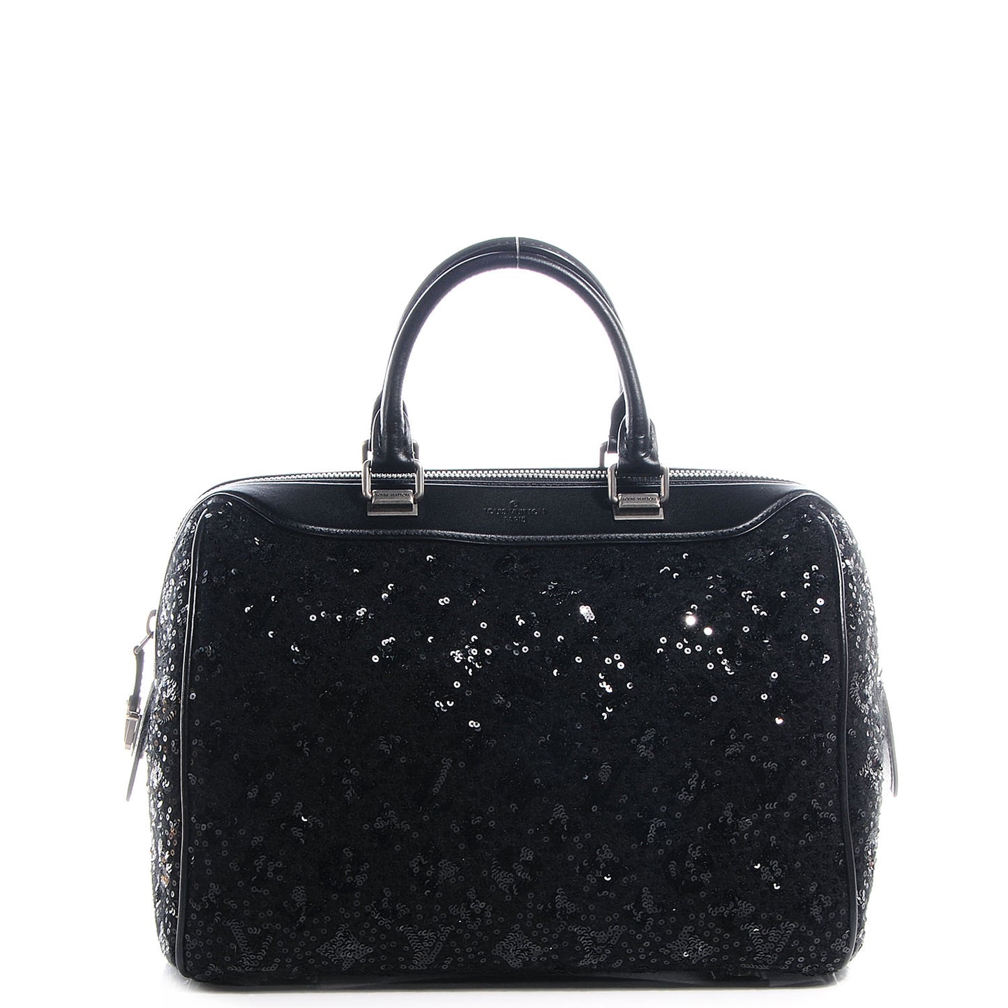 Sequin Monogram Sunshine Express Speedy Black