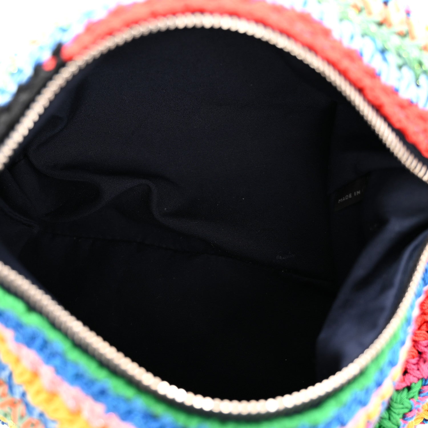 Miu Miu Fabric Crochet Pouch Multicolor 1786281 – FASHIONPHILE