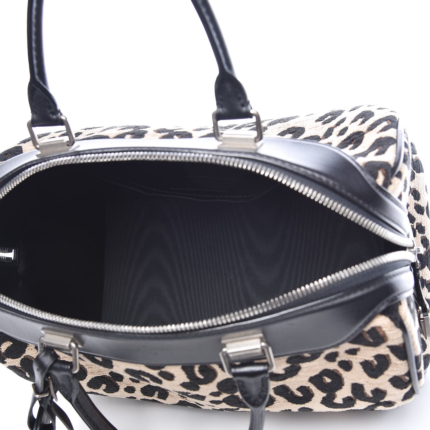 Louis Vuitton Jacquard Velvet Leopard Print Stephen Sprouse Speedy 5 of 12