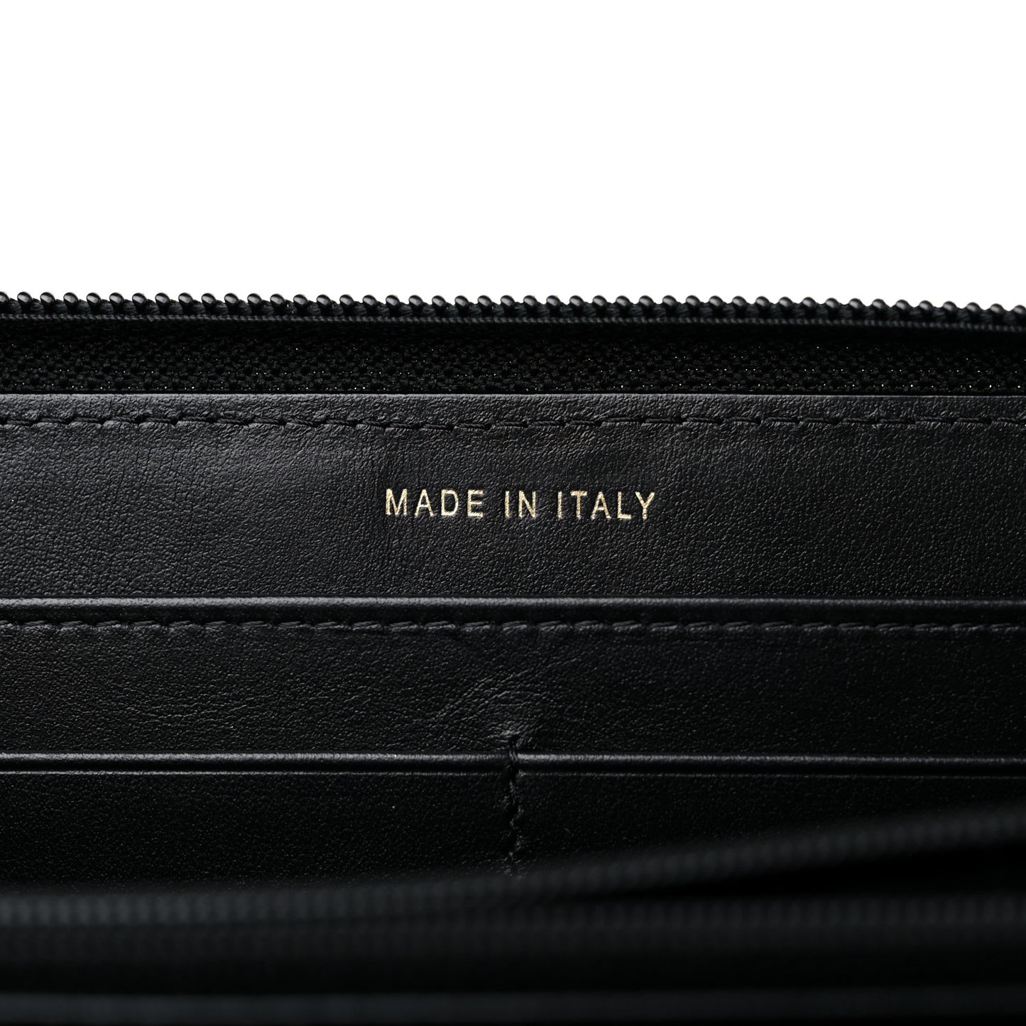 Caviar Quilted Boy Long Zip Around Wallet Black