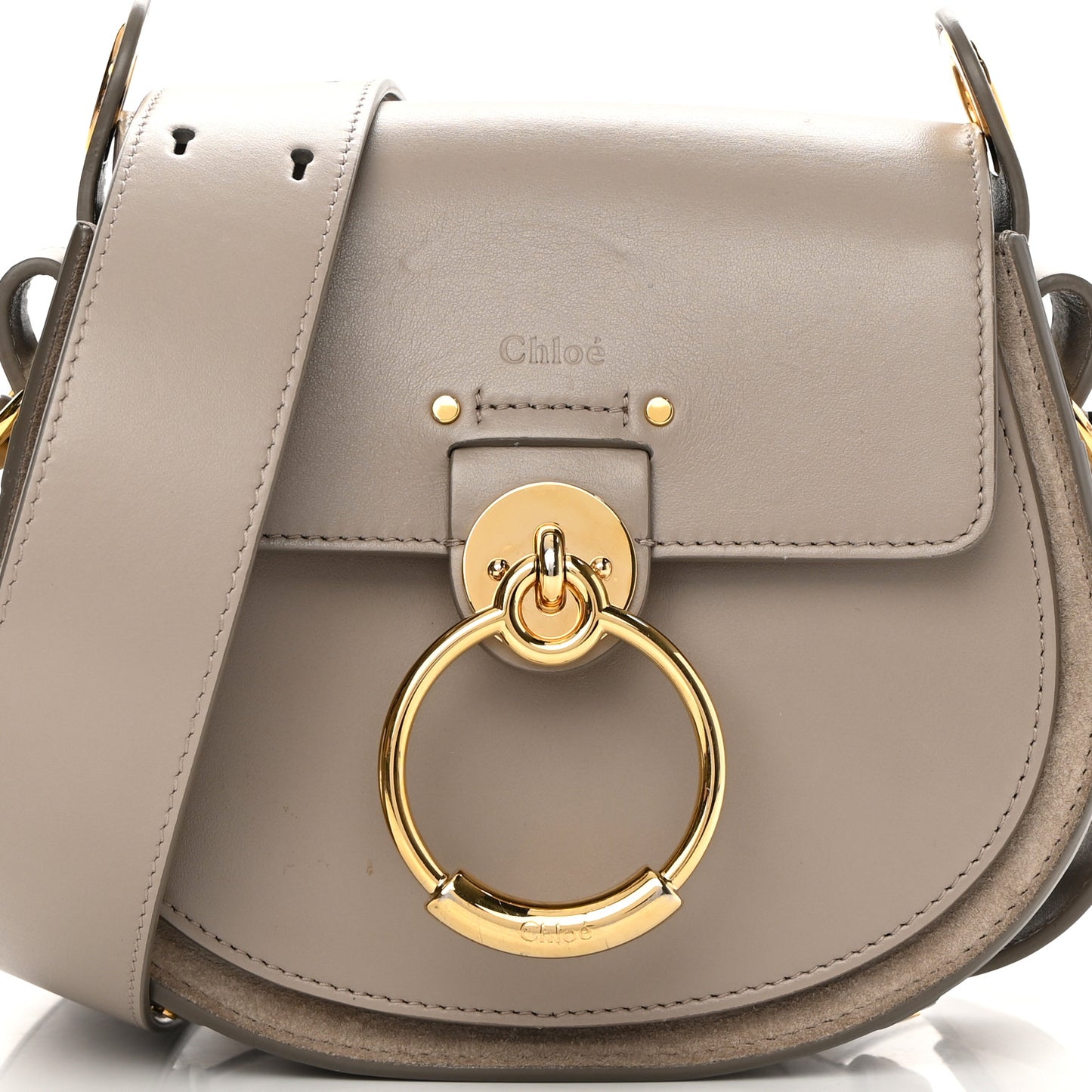 Calfskin Small Tess Bag Motty Grey