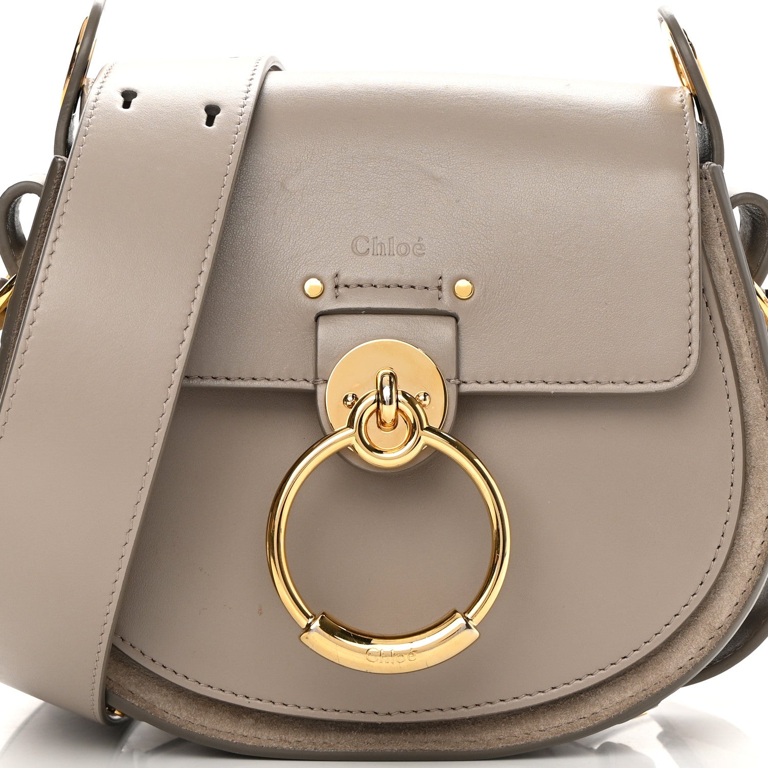 Chloe Calfskin Small Tess Bag Motty Grey 10 of 15