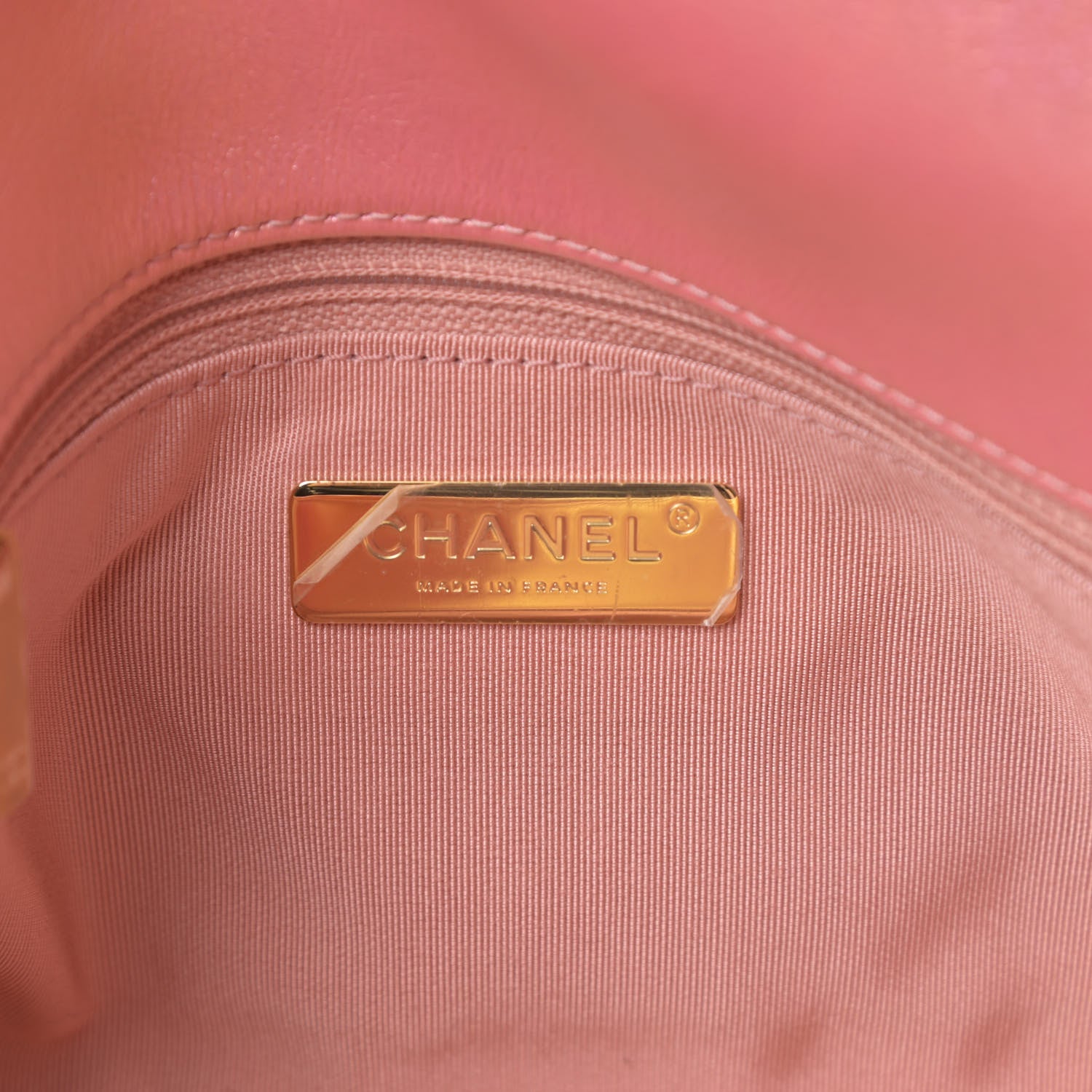 Chanel Iridescent Calfskin Quilted Medium Chanel 19 Flap Pink 6 of 10
