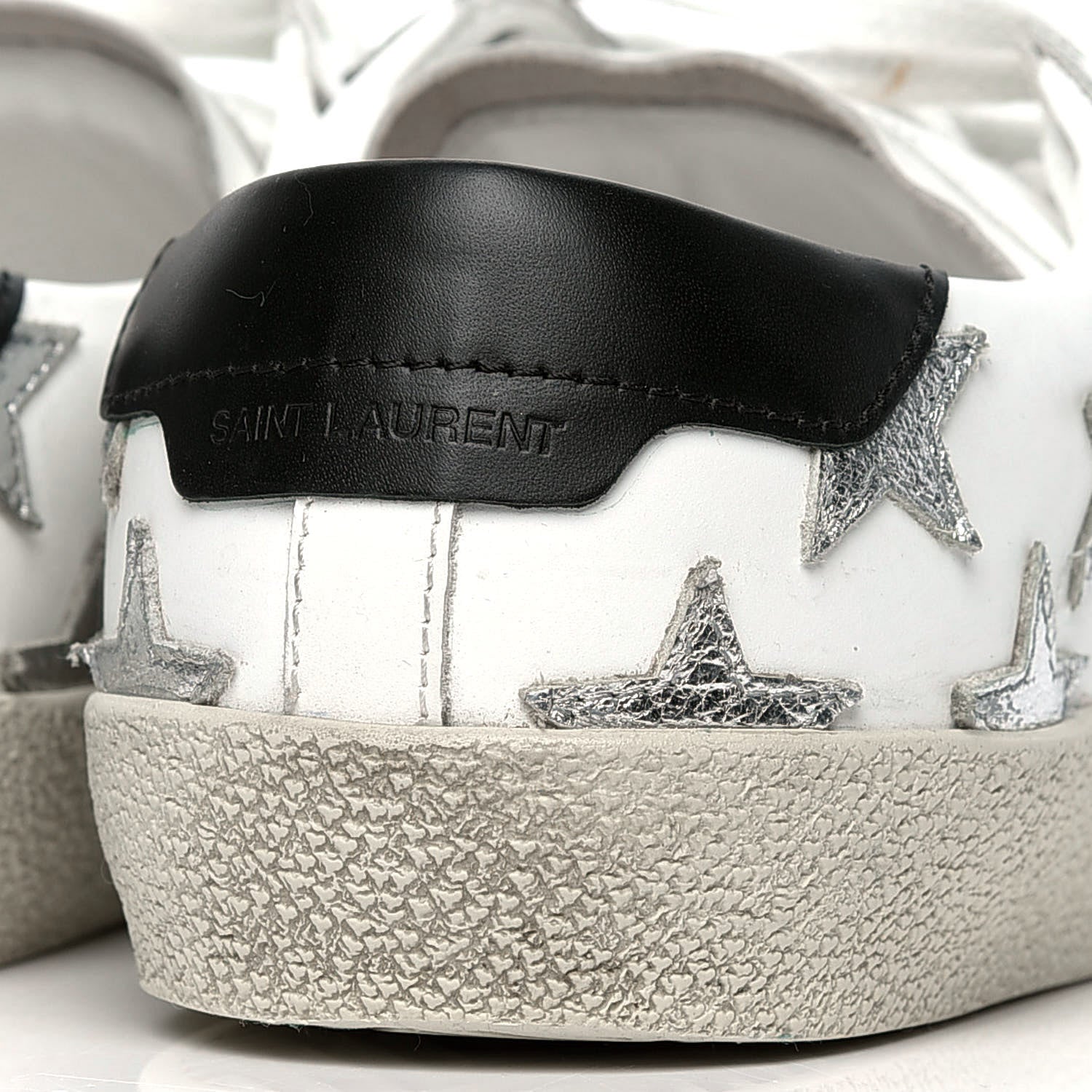 Saint Laurent Nappa Star Court Sneakers 36.5 Off White 6 of 6