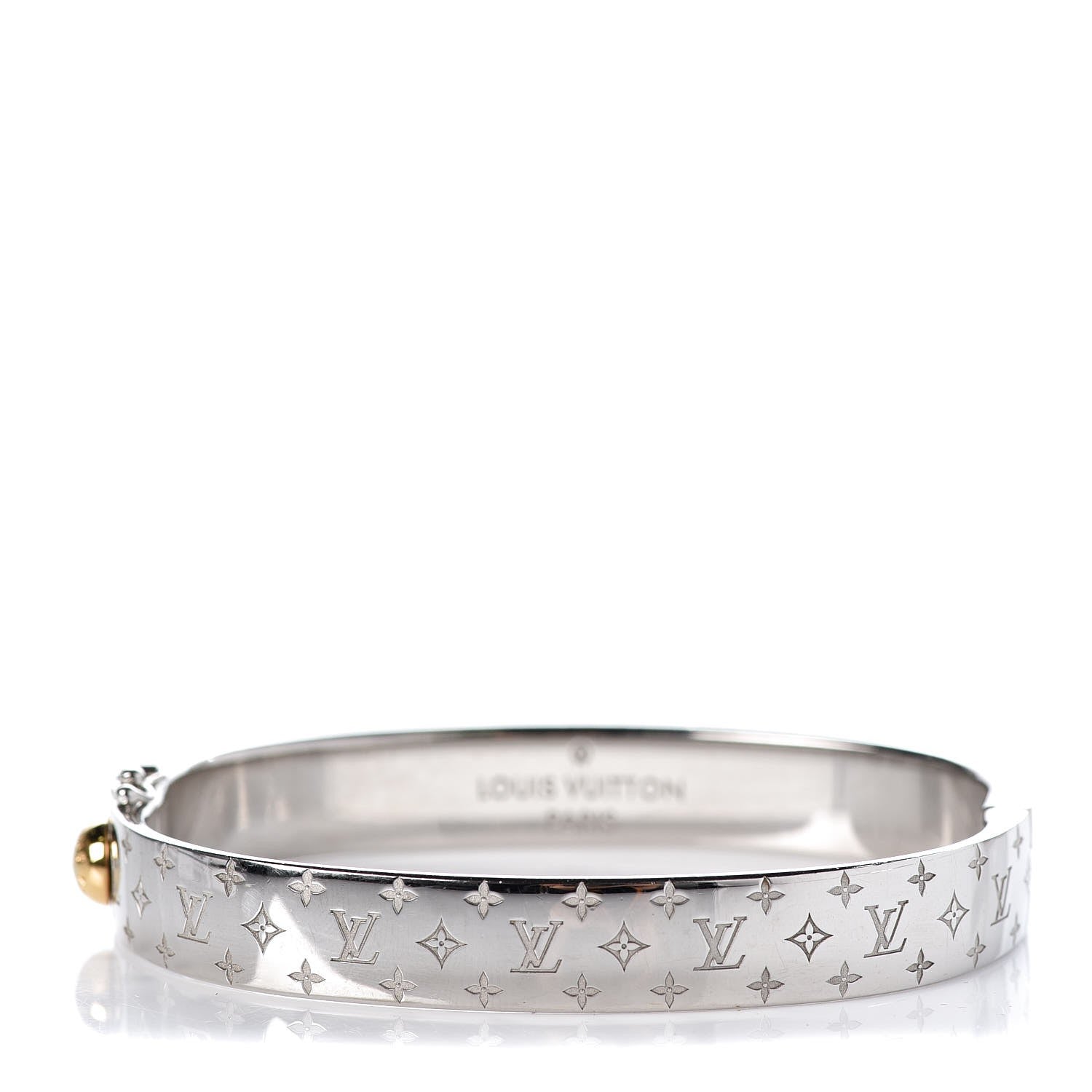 Louis Vuitton Palladium Monogram Nanogram Cuff M 1 of 7