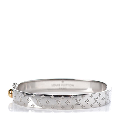 Louis Vuitton Palladium Monogram Nanogram Cuff M 1 of 7