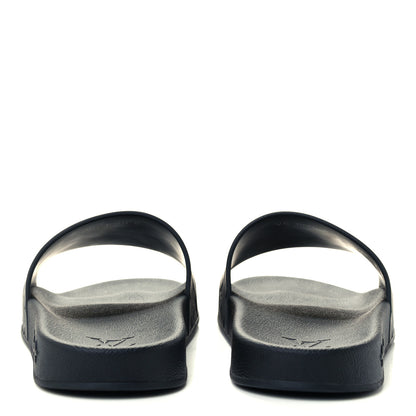 Louis Vuitton Rubber Embossed Monogram Mens Waterfront Mules 6 Black 6 of 10