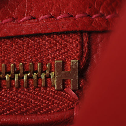 Hermes Epsom Horseshoe Kelly Sellier 28 Rouge Casaque Etain 16 of 36